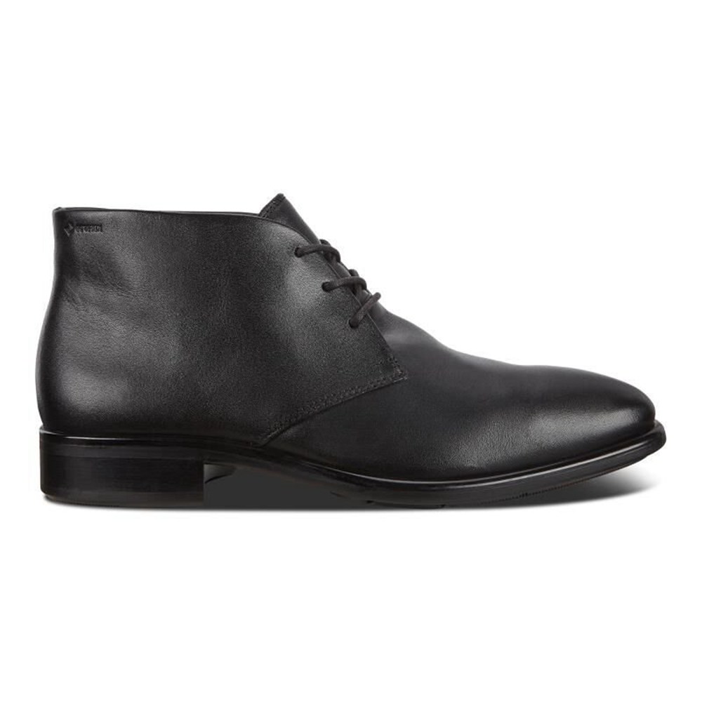 Mens Dress Shoes - ECCO Citytray Ankle Boot - Black - 1945KGZNE
